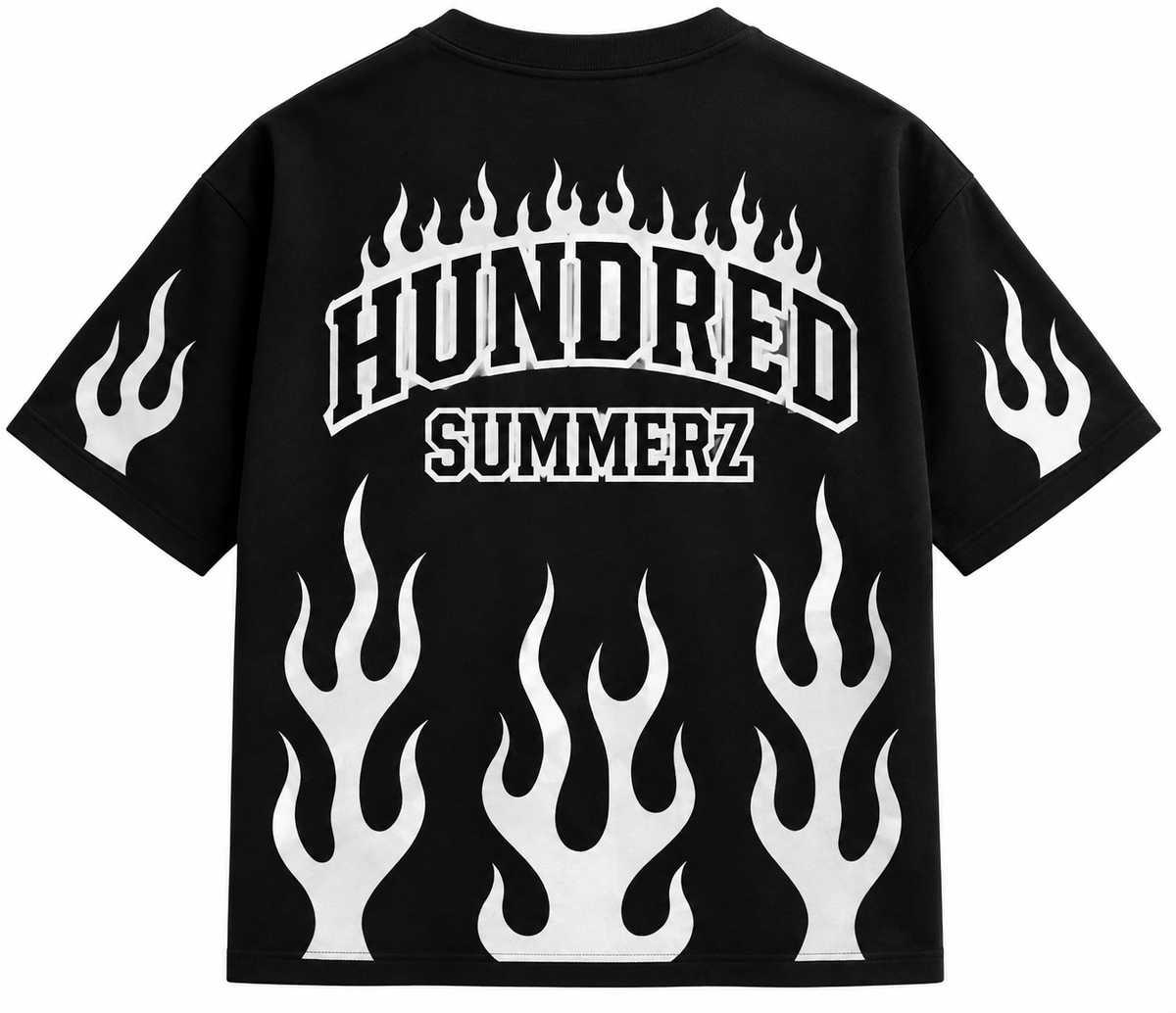 Heat Wave Tee in black, back view