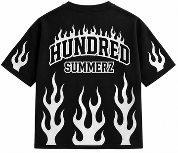 Heat Wave Tee in black, back view