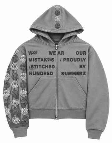 Champion Hoodie in grey, front view
